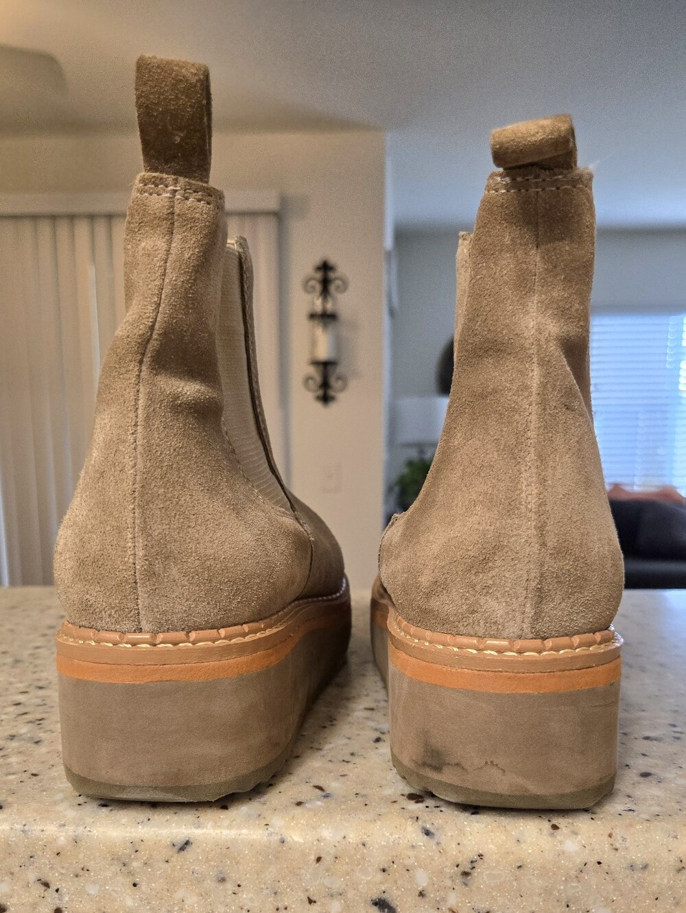 Matisse Ronan Taupe Suede Platform Bootie - Picture 5 of 7
